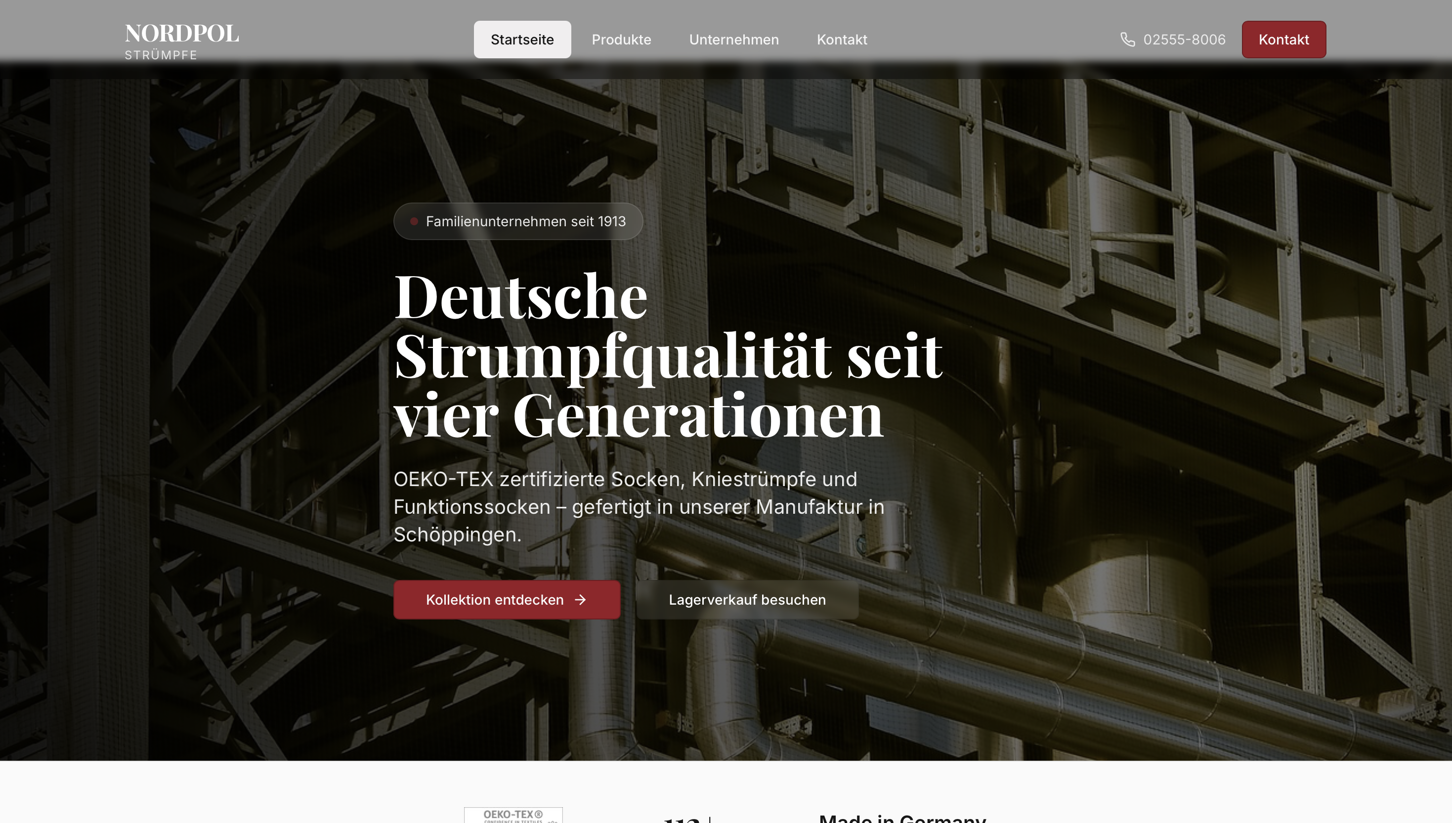 Nordpol Strümpfe — Redesign-Konzept
